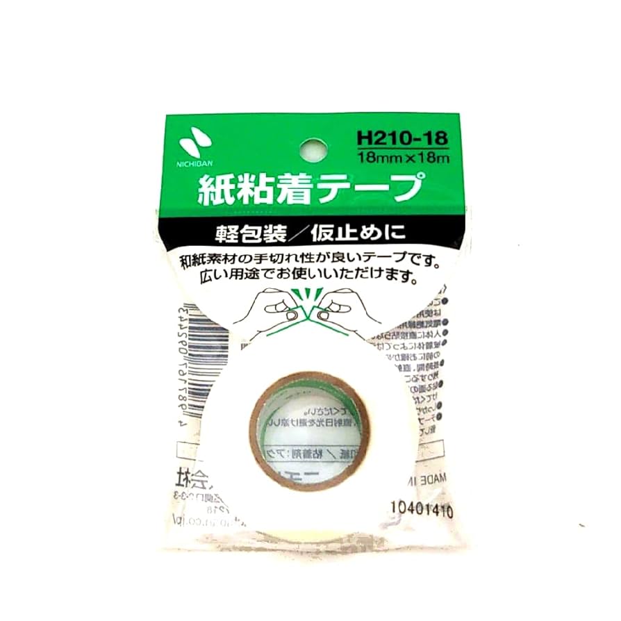 Amazon.co.jp: ニチバン 紙粘着テープ 18mm×18m H210-18 : 産業